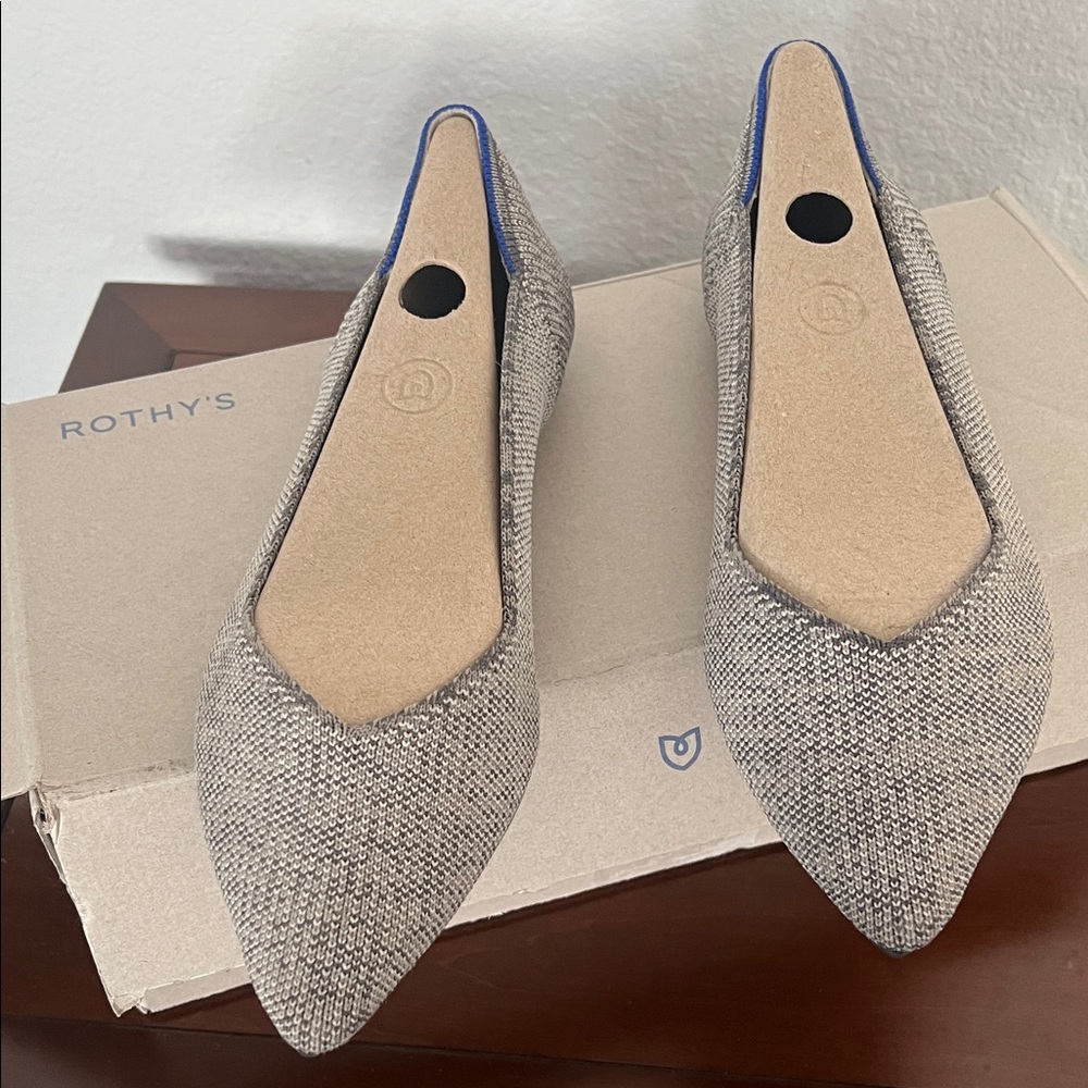 Rothy's Women's Grey Pointed Flats
